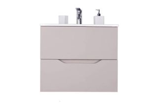 Orange Line Li-60TuL+Ra тумба с раковиной подвесная, латте матовый